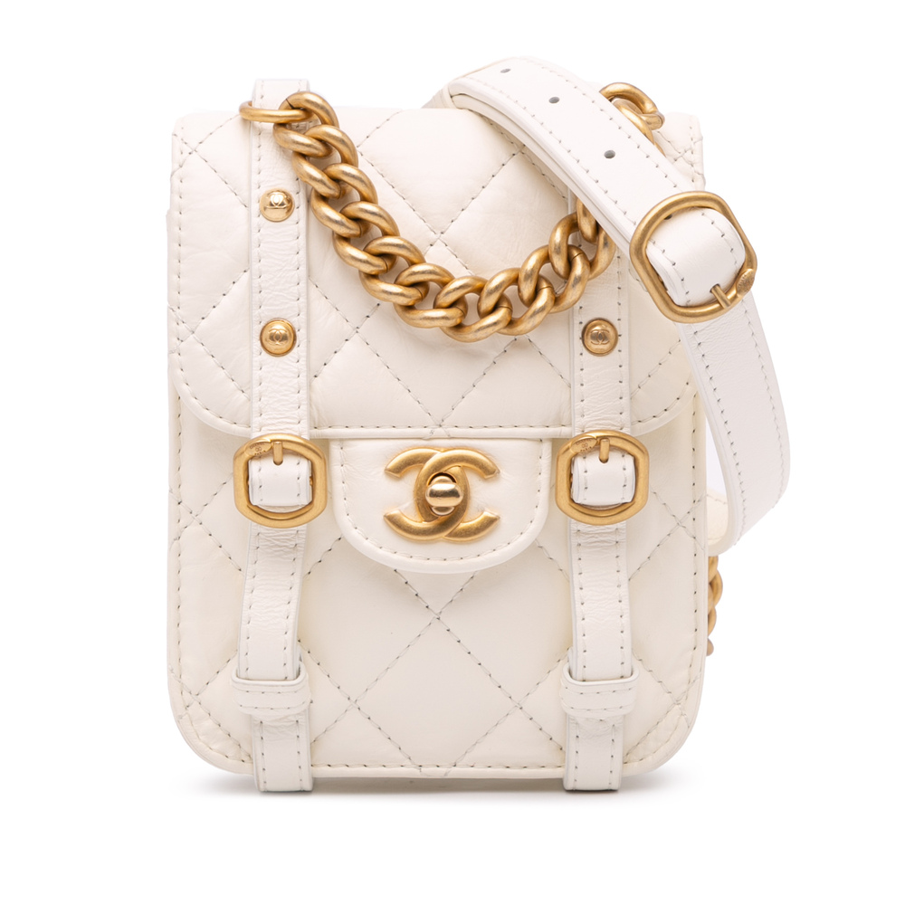 Pre-Loved Chanel Mini Aged Calfskin City School Flap - Picture 1 of 12